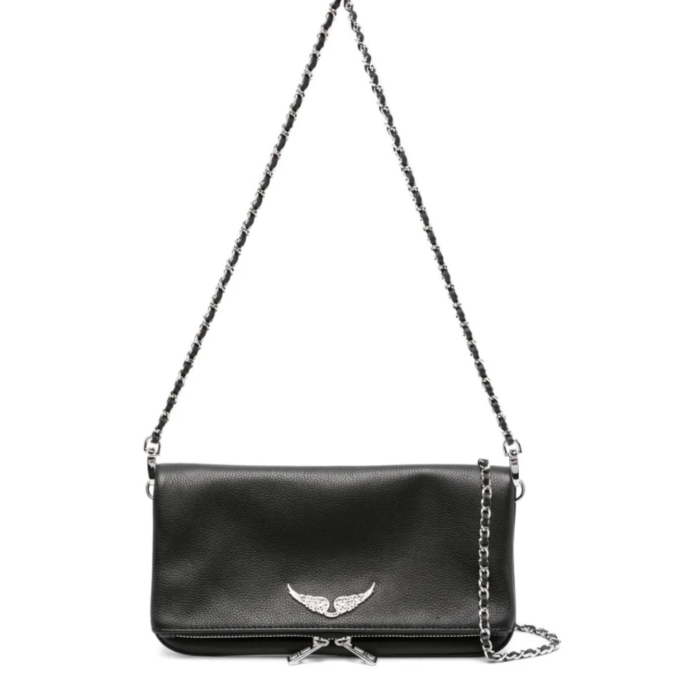 Zadig & Voltaire Black Leather Satchel Bag